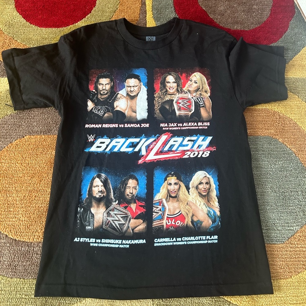 NWOT Brand New WWE Backlash 2018 Newark New Jersey Wrestling T shirt Medium